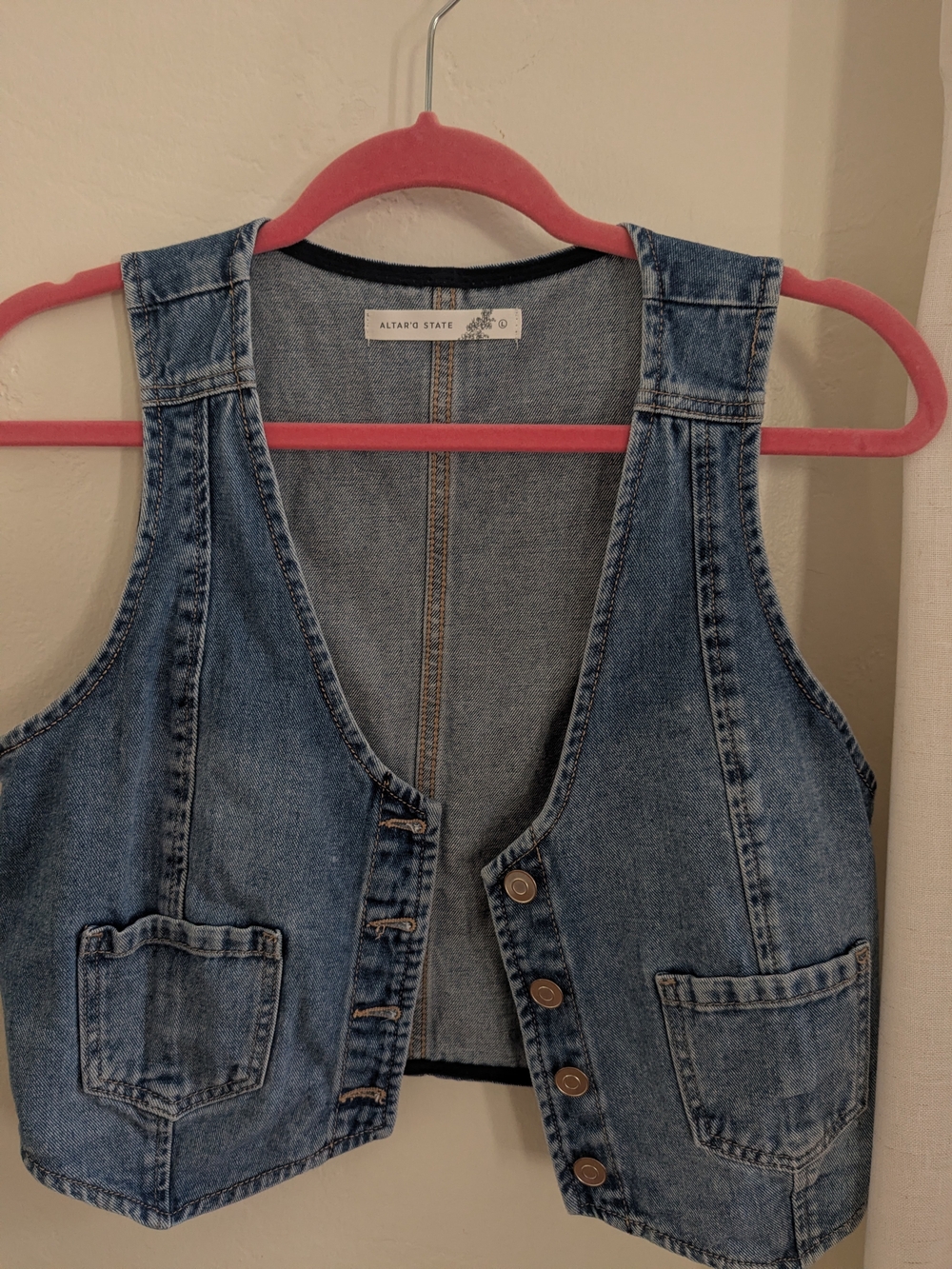 Altar'd State Denim Vest